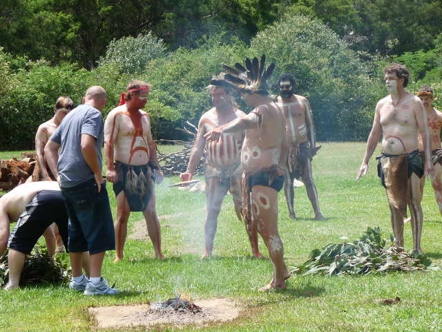 Smoking Ceremony at Gulguer, Bents Basin, 2011